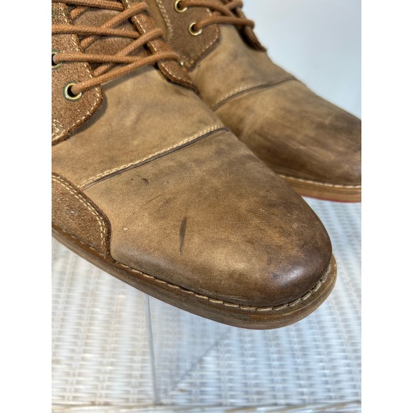 Steve Maddens Men’s Ranter Combat Boot Size 10.5 Tan Contrast - Picture 9 of 12